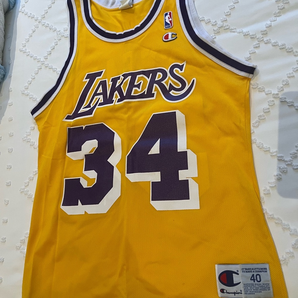 Vintage Lakers Shaquille O’Neil Jersey Size 40 Authentic
